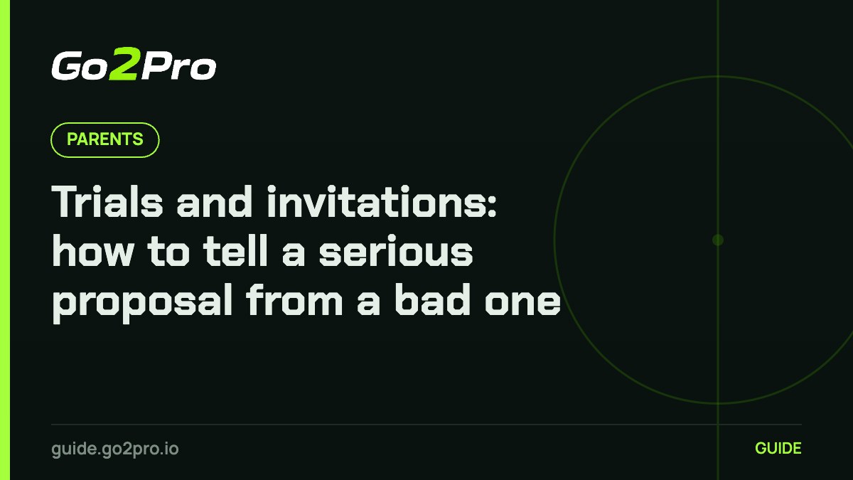 Trials and invitations: how to tell a serious proposal from a bad one