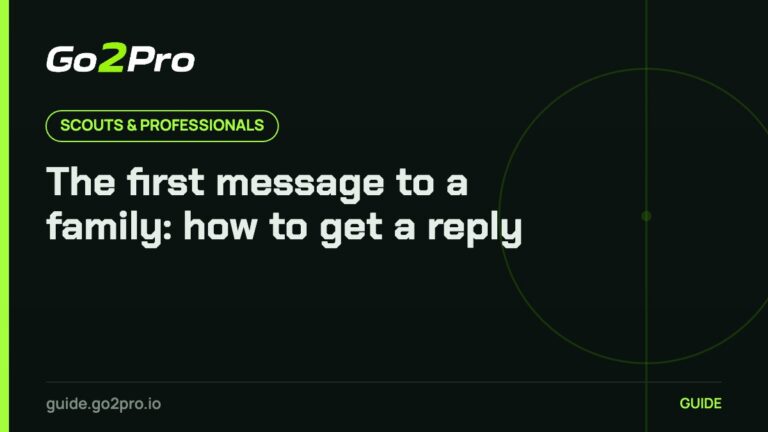 The first message to a family: how to get a reply