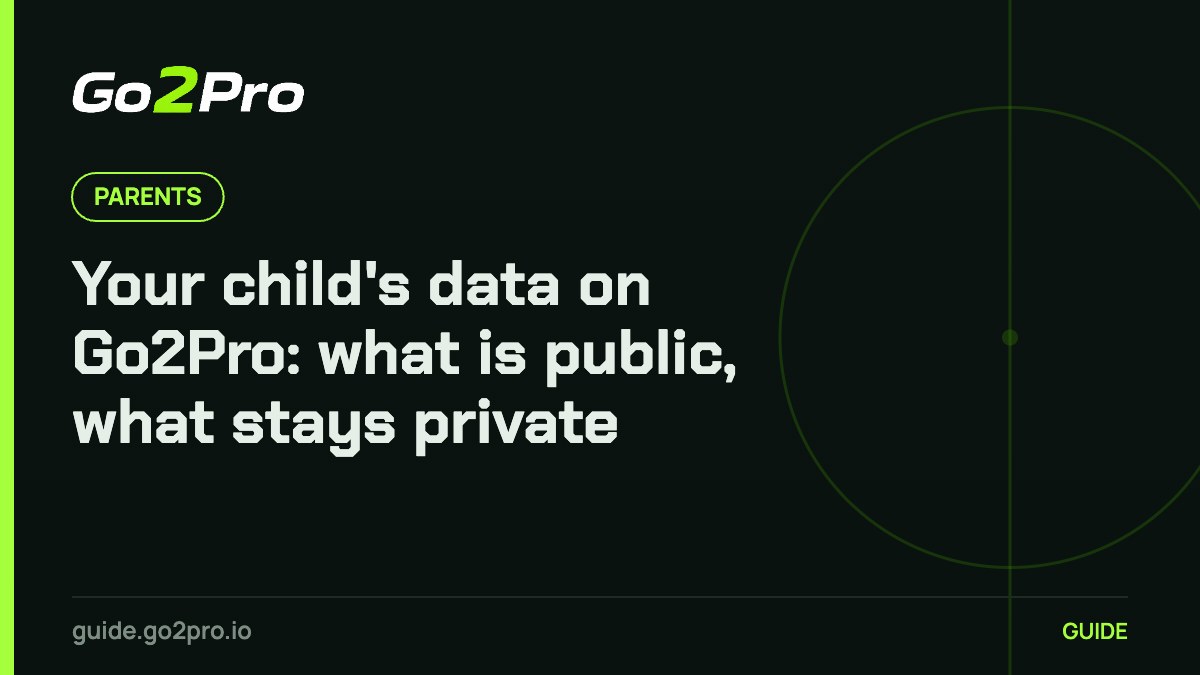 Your child's data on Go2Pro: what is public, what stays private – Go2Pro