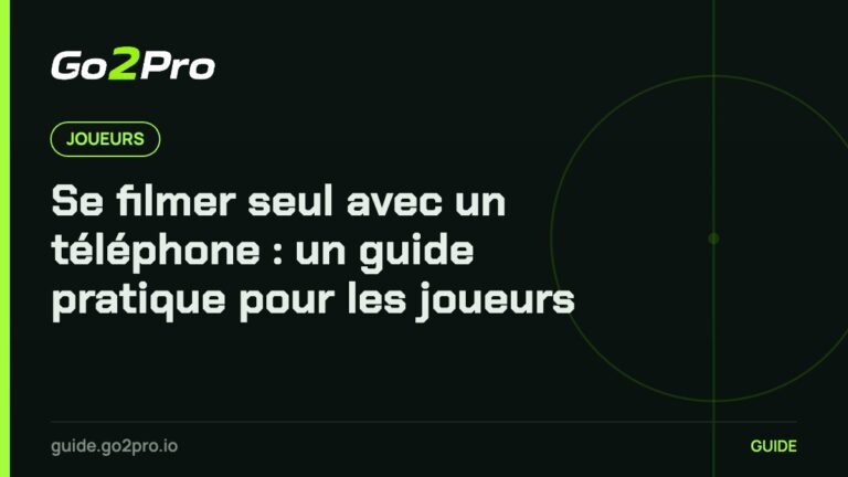 Se filmer seul avec un téléphone : un guide pratique pour les joueurs – Go2Pro