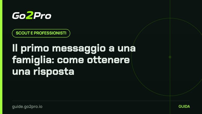 Il primo messaggio a una famiglia: come ottenere una risposta
