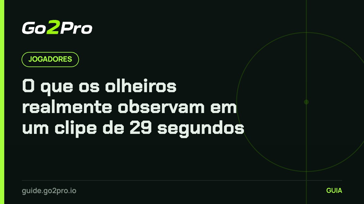 O que os olheiros realmente observam em um clipe de 29 segundos