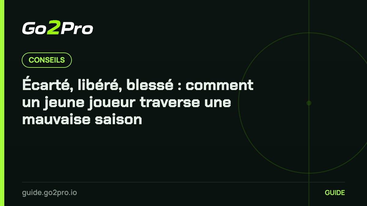 Écarté, libéré, blessé : comment un jeune joueur traverse une mauvaise saison – Go2Pro